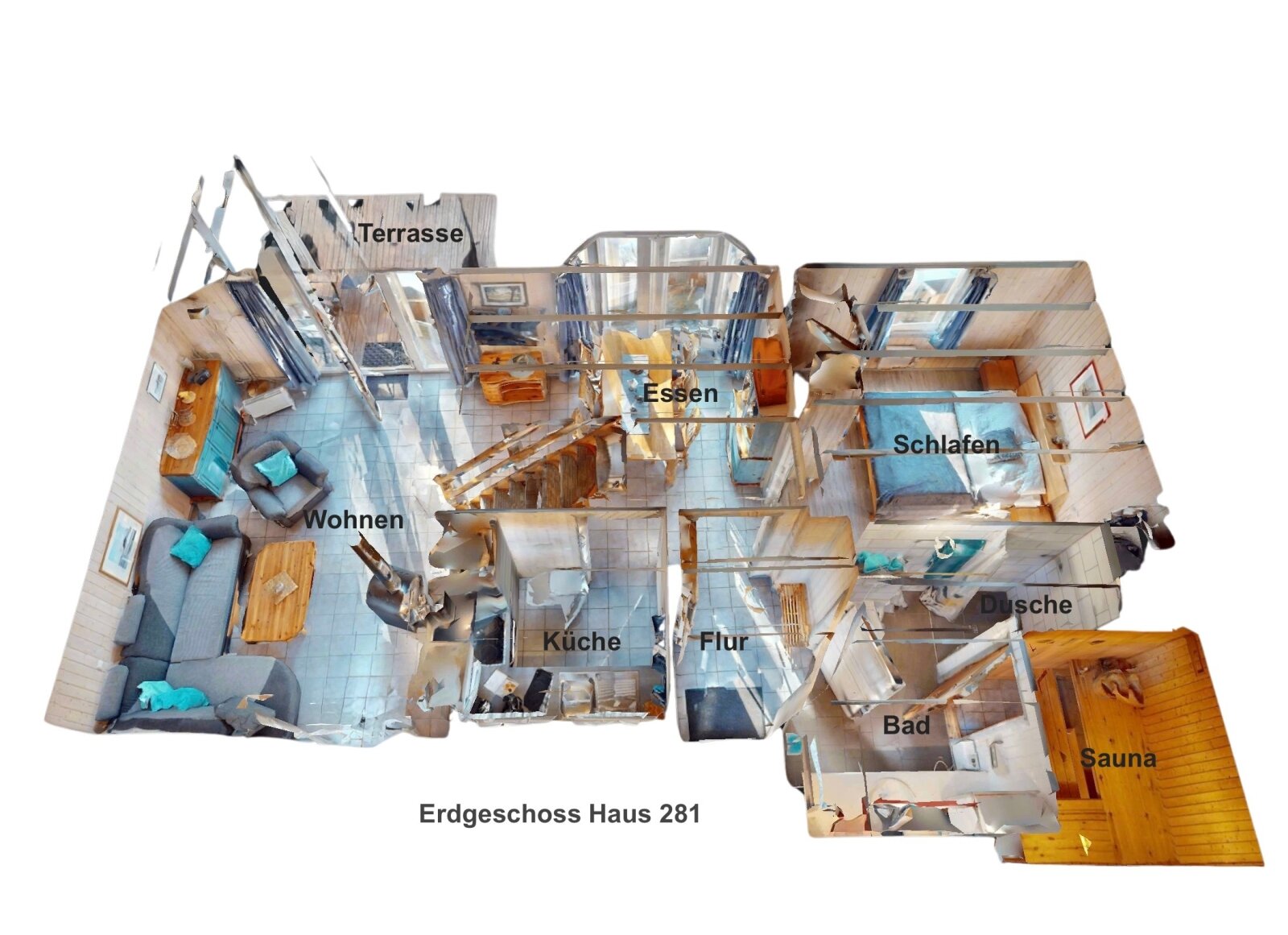 Ferienhaus Nr. 281 im Ferienpark Mirow - zentrale Lage, modernisiert
