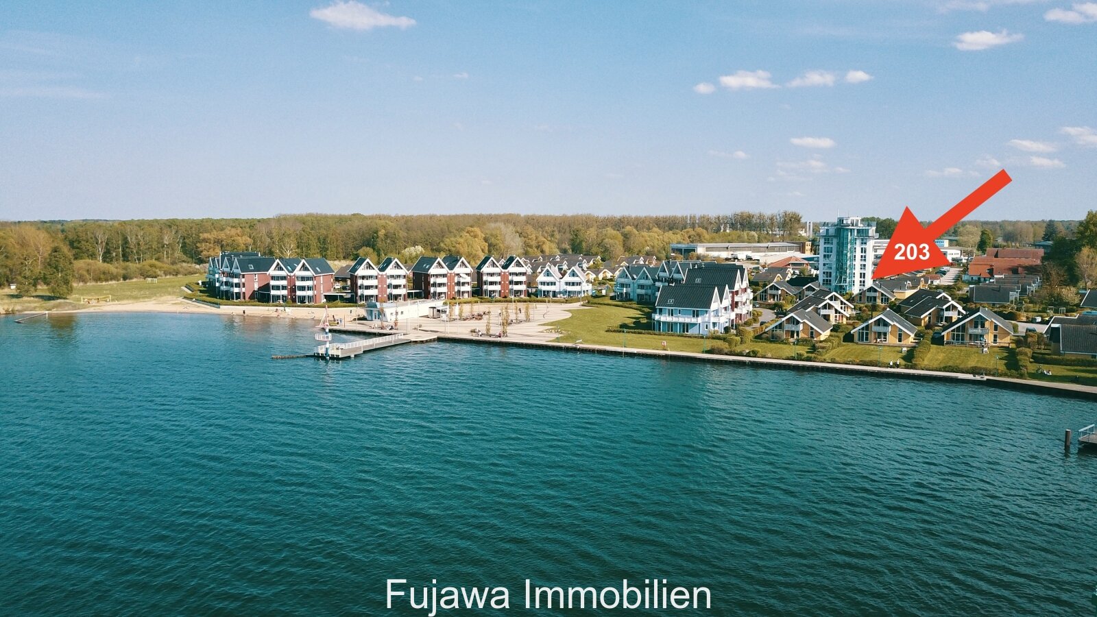 Maisonette Wohnung Appartement im Müritzturm mit Seeblick