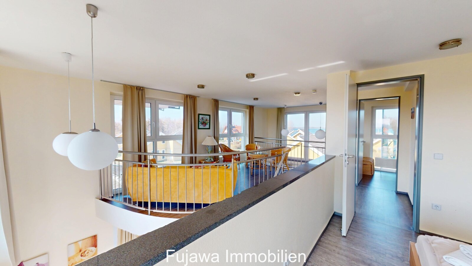 Maisonette Wohnung Appartement im Müritzturm mit Seeblick