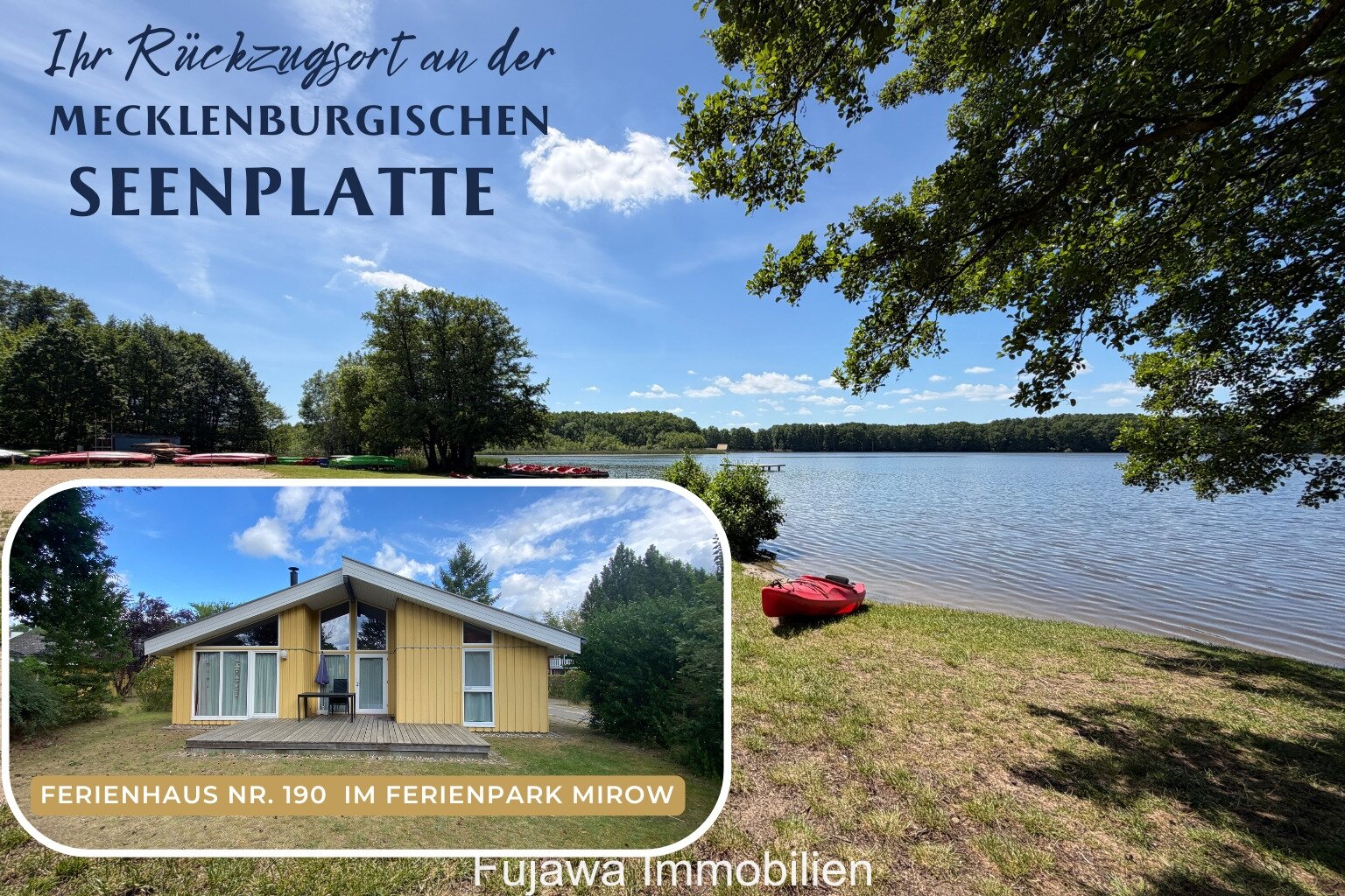 Ebenerdiges Ferienhaus im Ferienpark Mirow – Ihr Rückzugsort für 199.900 € Käuferprovisionsfrei